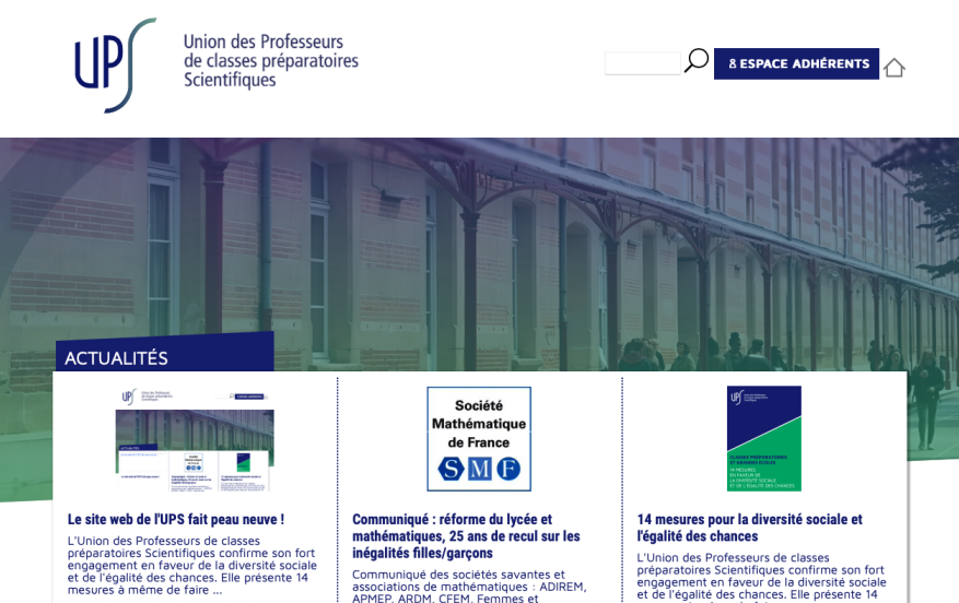 Le site web de l'UPS fait peau neuve !